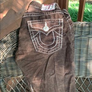 True Religion Boot cut corduroys 27